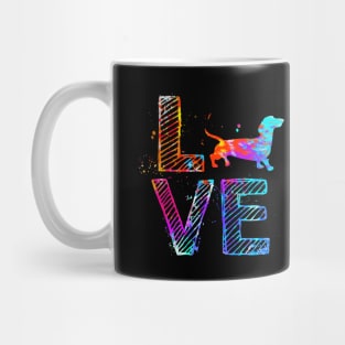 Colorful Dachshund Dog Mom Gifts Dachshund Mug